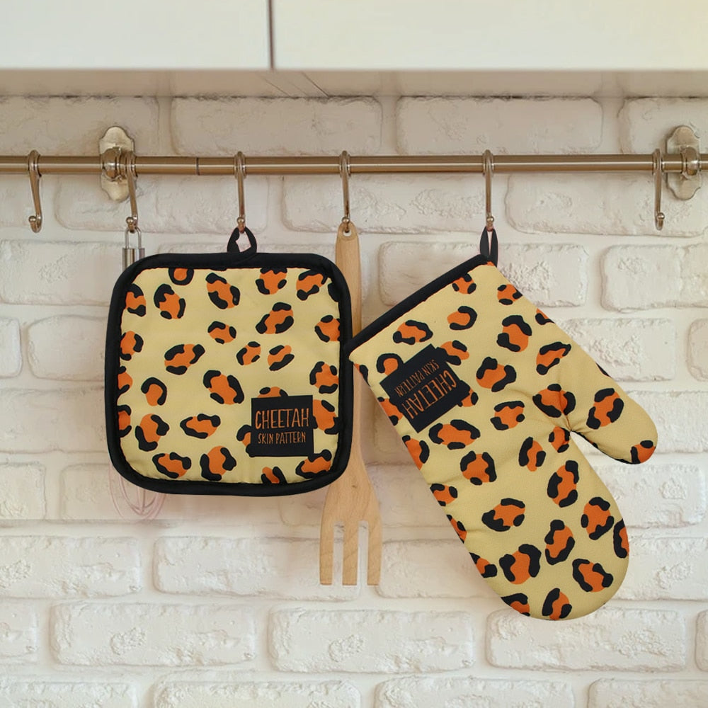 Leopard Kitchen Gloves