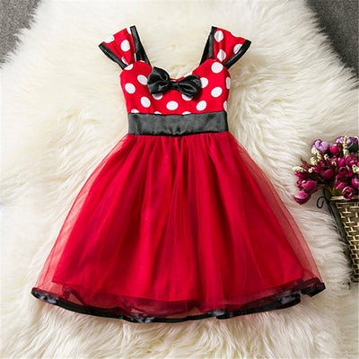 Short Sleeve Polka Dot Dress