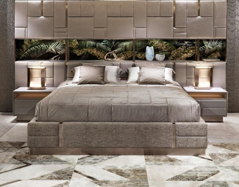 Modern Style Luxury Bed HQ-Villa Leather