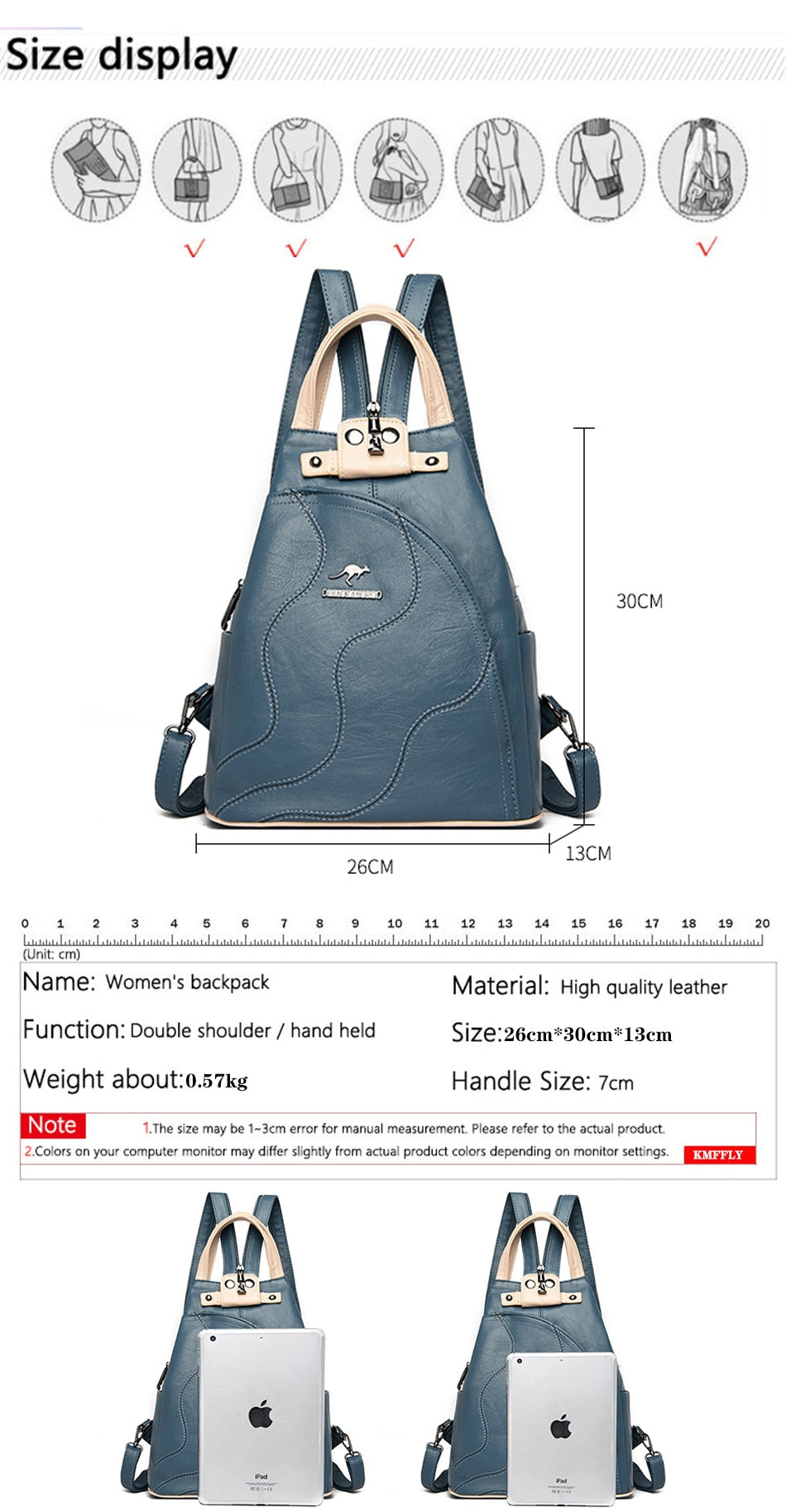 2023 Ladies Designer Leather Backpack