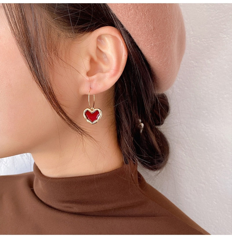New Love Heart Earrings