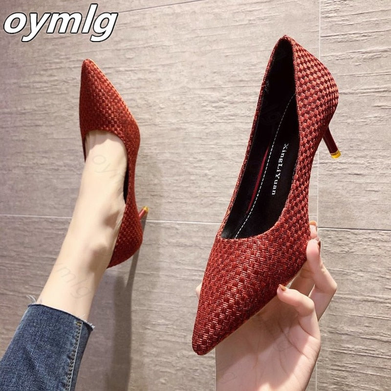 Suede Leather Sexy Women Shoes