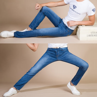 Classic Men Brand Jeans Business Casual