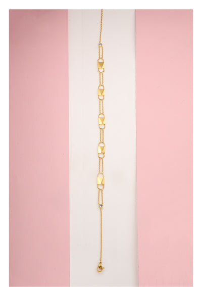 Crystal Choker Necklace Gold