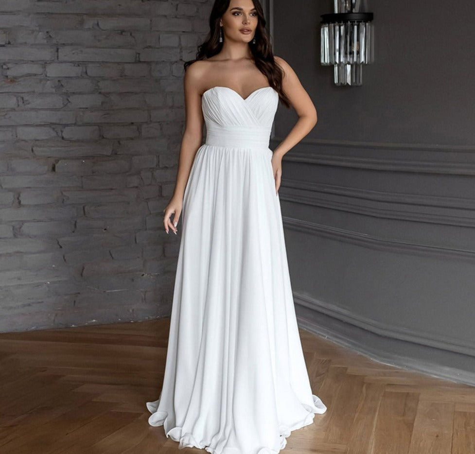 Sexy Sweetheart Strapless Wedding Dress