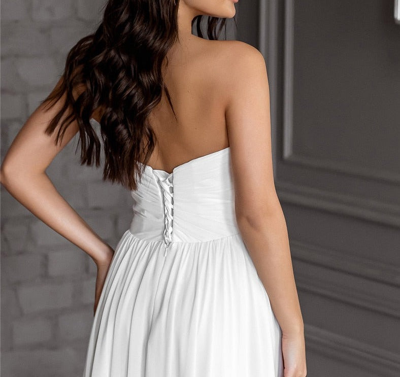 Sexy Sweetheart Strapless Wedding Dress