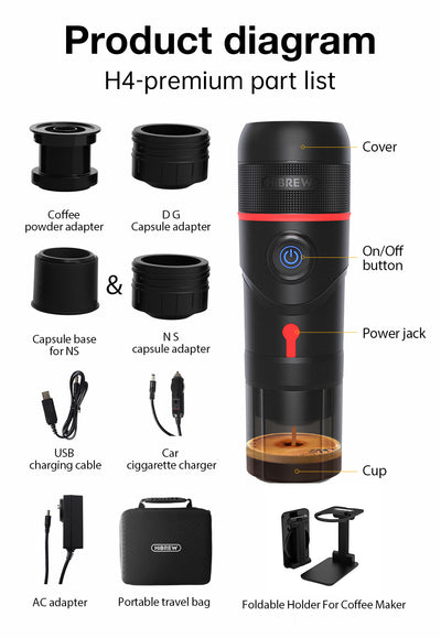 Portable Coffee Machine for Car & Home