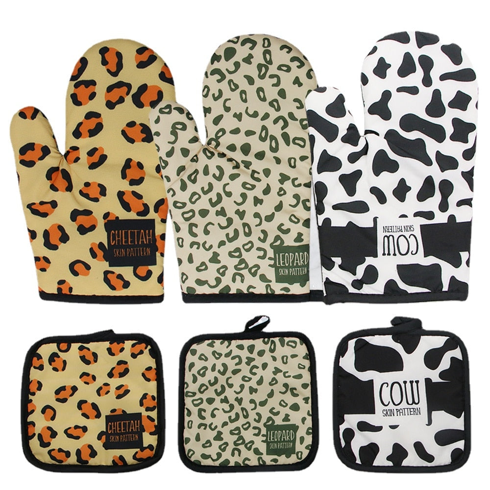 Leopard Kitchen Gloves