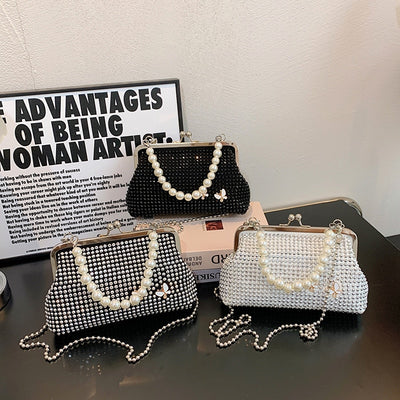 Pearl & Diamond Crossbody Handbags