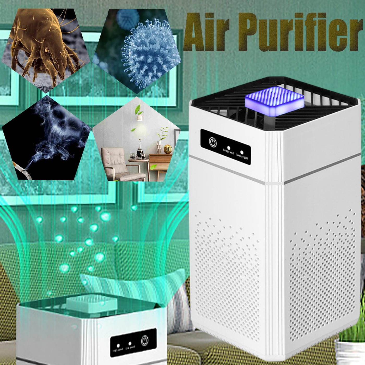 Odor Eliminator Air Humidifier Harmful with Replaceable Filter