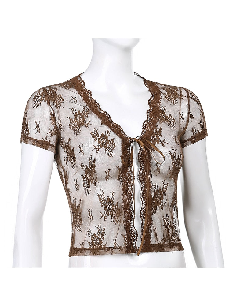 Vintage New Lace Crop Top