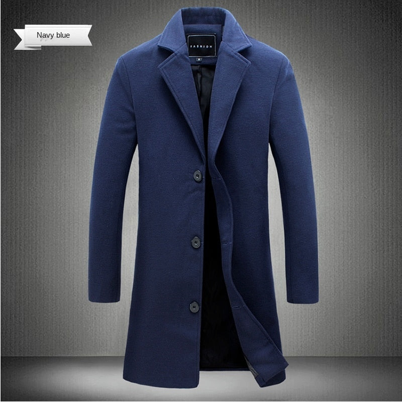 Autumn and Winter Long Cotton Coat