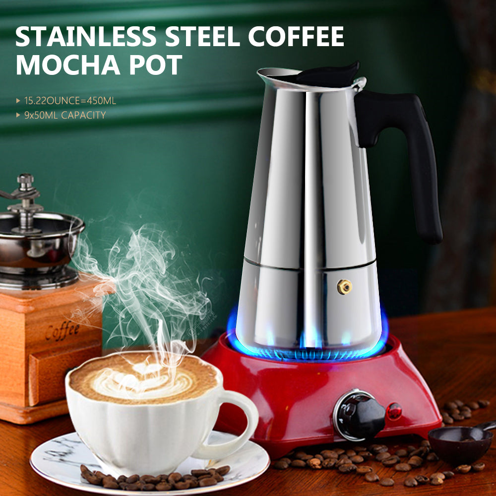 Mocha Coffee Pot Stainless Steel Espresso