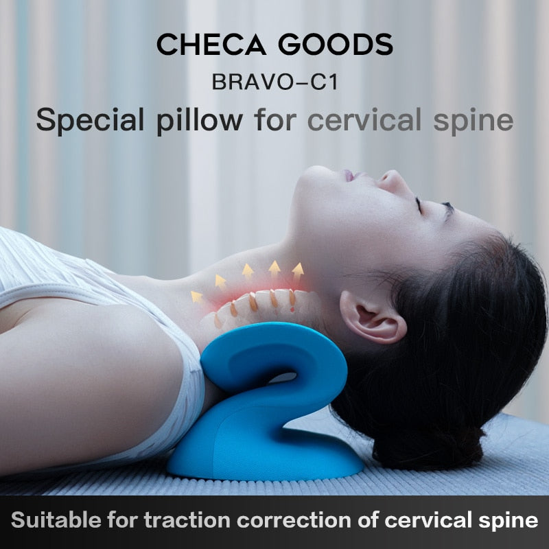 S-type Slow Rebound Cervical Traction Orthopedic Pillow - GiGezz