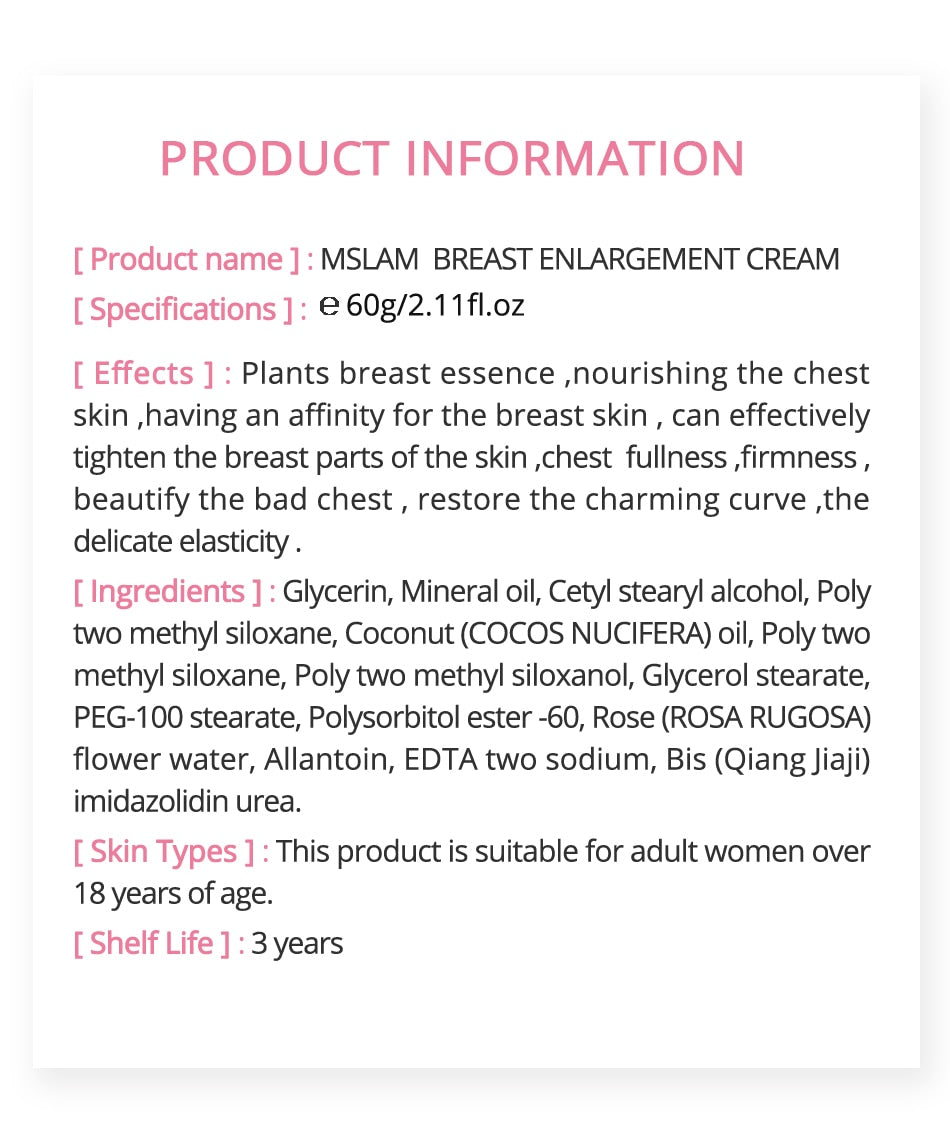 Bust Care Breast Enhancement Cream