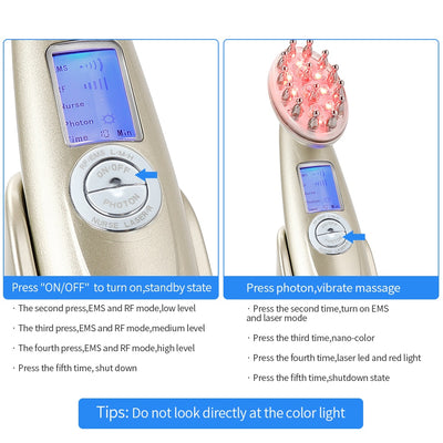Electric Laser Anti-hair Loss Comb - GiGezz