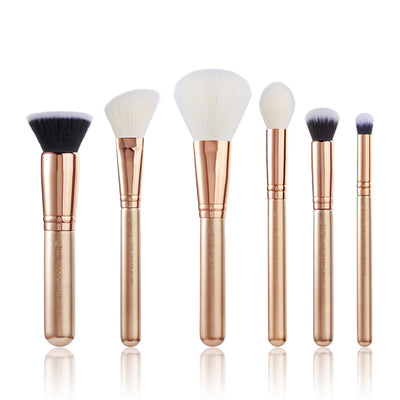 Golden/Rose Makeup Brushes Set