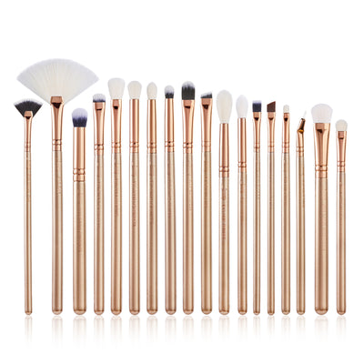 Golden/Rose Makeup Brushes Set