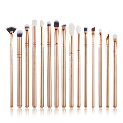 Golden/Rose Makeup Brushes Set